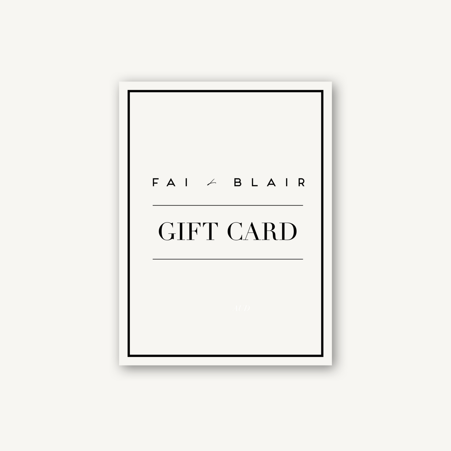 GIFT CARD