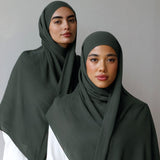 EcoVero Crepe Scarf - Midnight Pine