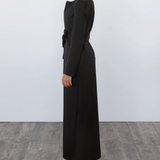 Fai and Blair Fai belted coat side view