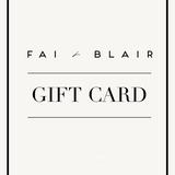 Fai and Blair Gift Card